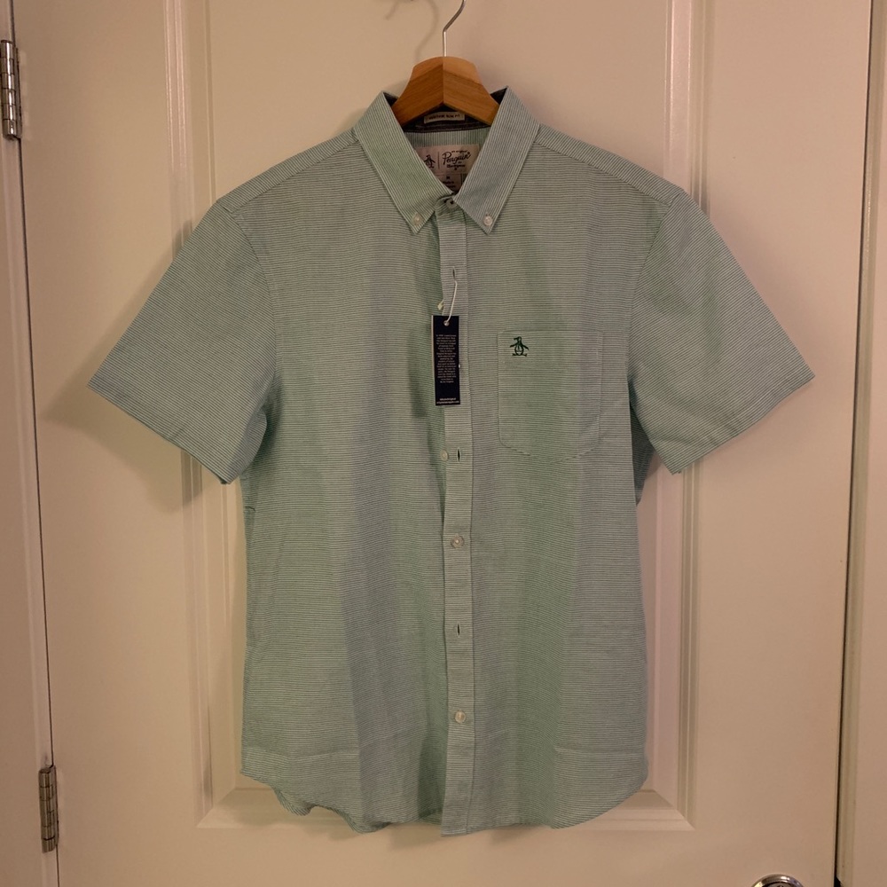Penguin Short Sleeve Button Shirt
